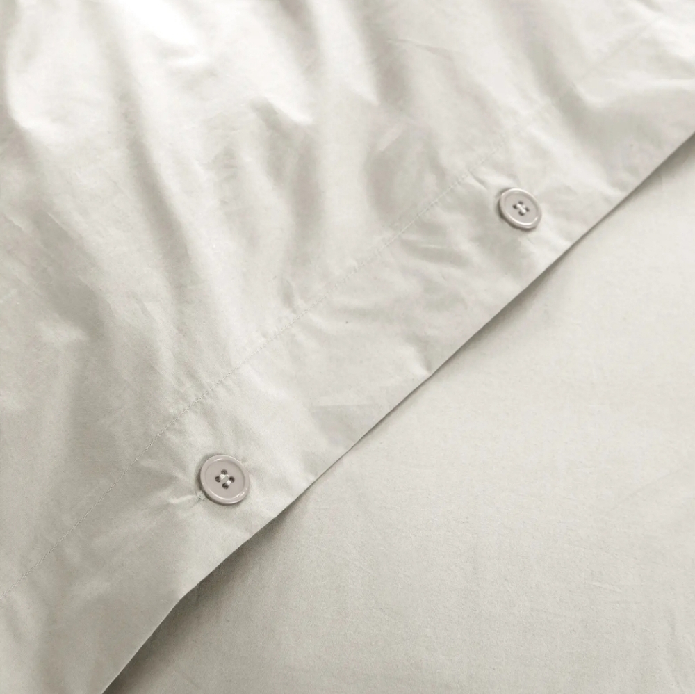 Quince 100% Organic Cotton Percale Sand Duvet & Shams! Queen (570) - Picture 6 of 14